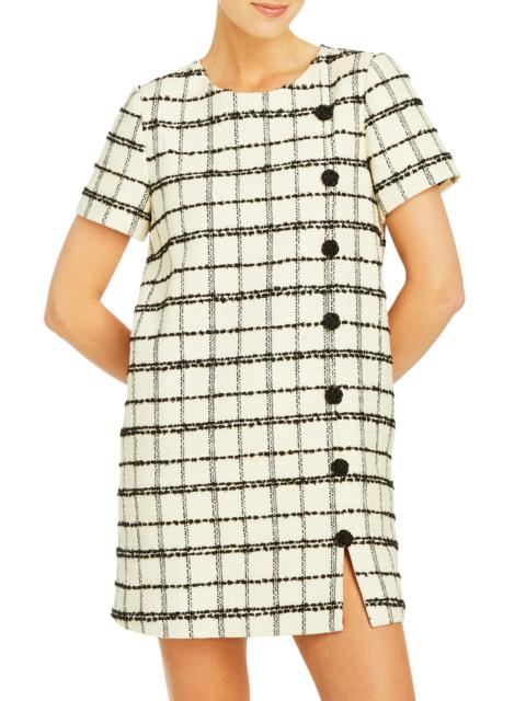 MESTIZA NEW YORK Women's Isolde Cotton-Blend Tweed Short Sleeve Minidress - Cream Black