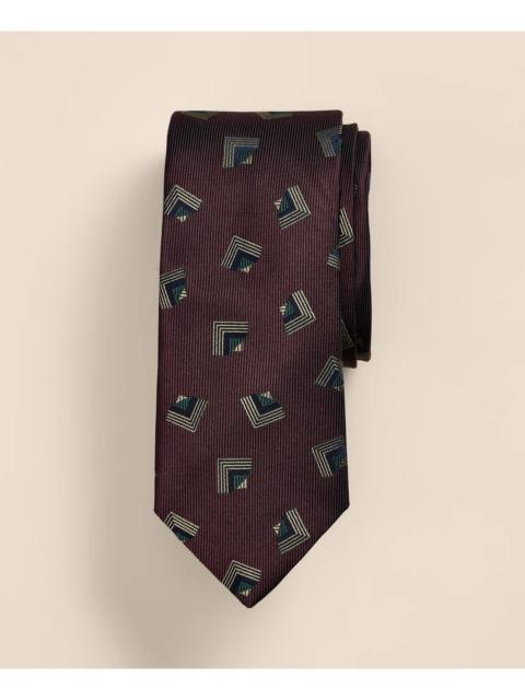 Brooks Brothers Silk Geometric Tie