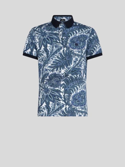 PRINTED COTTON POLO SHIRT