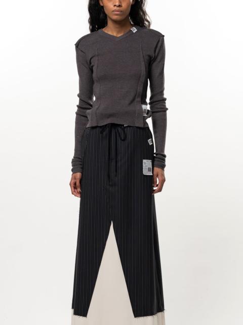 Maison MIHARAYASUHIRO Inside-Out Knit Sweater