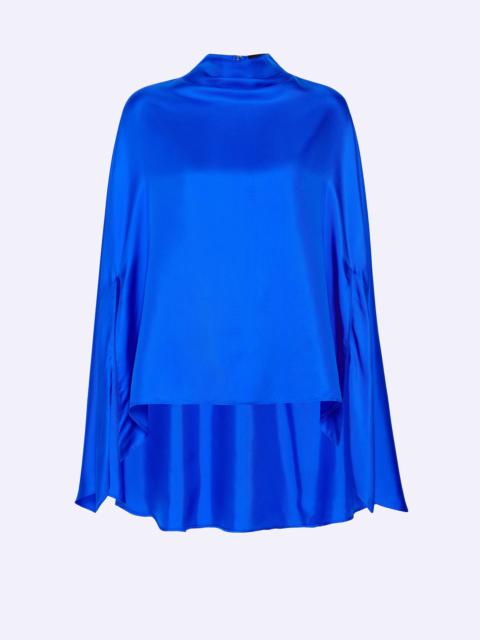 LAPOINTE Silky Twill Oversized Cape Tee