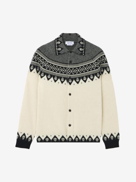 Alexander McQueen Fair Isle Polo Cardigan