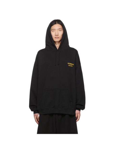 VETEMENTS Black 'Vetements Click Here' Hoodie