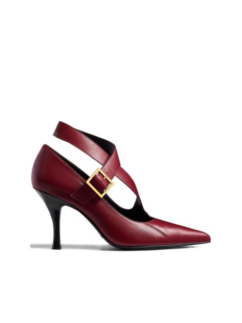 KHAITE 85mm Sloan buckle strap pumps