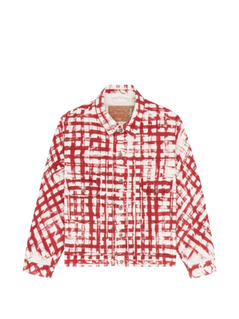 DENIM TEARS picnic plaid trucker jacket