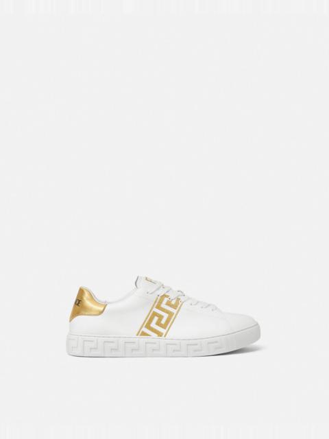 Embroidered Greca Sneakers