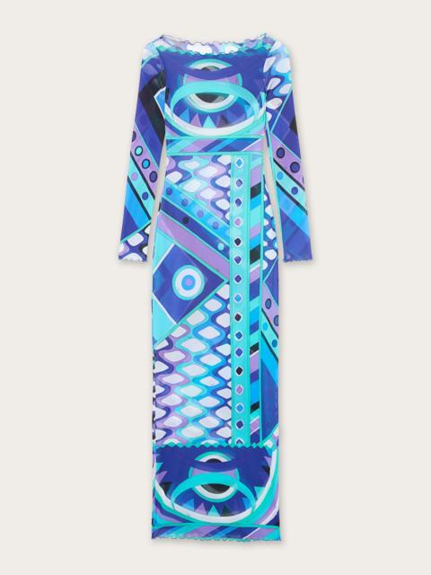 PUCCI VIVARA PRINT TULLE DRESS