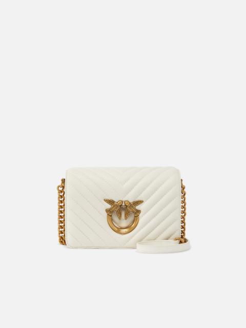 PINKO SMALL SHOULDER BAG LOVE BAG CLICK CHEVRON