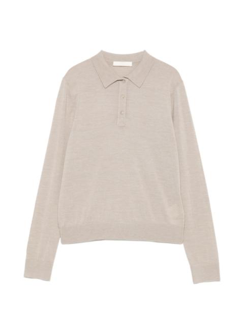 ELEH long-sleeve polo top