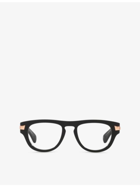 GUCCI GG1519O Oval-Frame Acetate Eyeglasses