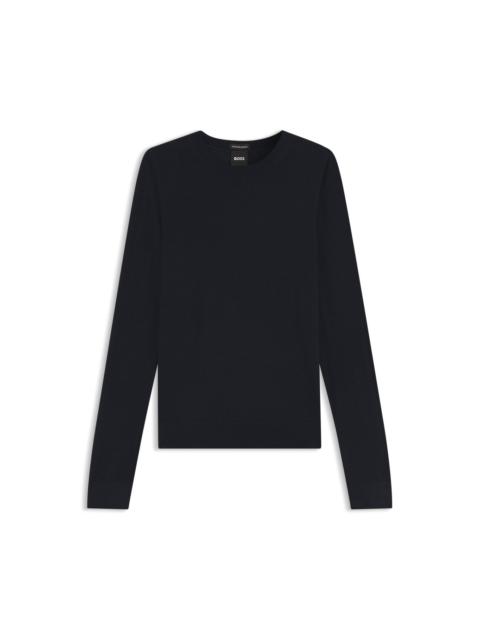 BOSS SLIM-FIT SWEATER IN MERINO WOOL