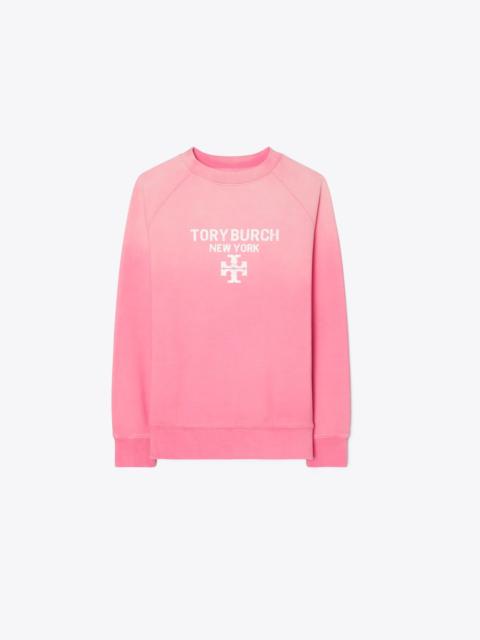 TORY BURCH Distressed Cotton Sweatshirt