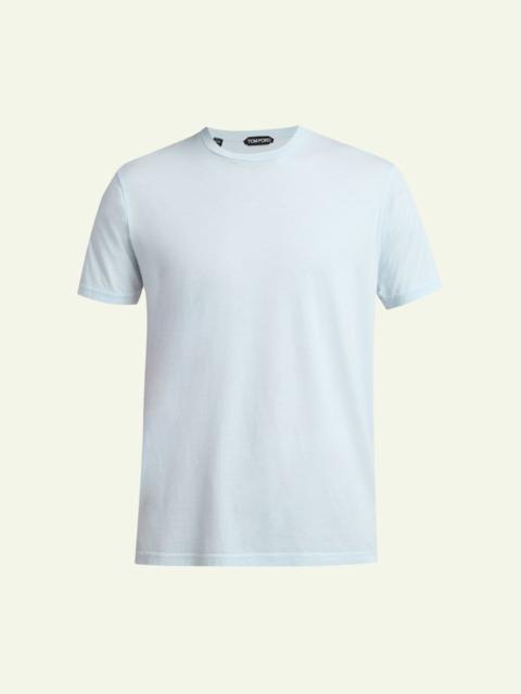 TOM FORD Men's Cotton and Silk Crewneck T-Shirt
