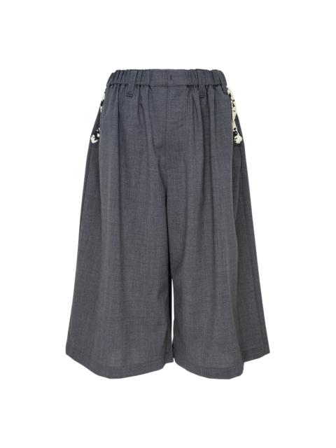 RENLI SU Wide Leg Stretch Trousers