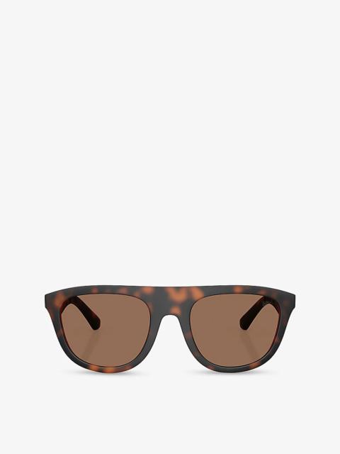 Burberry BE4459U Square-Frame Injected Sunglasses
