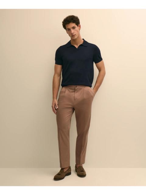 Brooks Brothers Classic Fit Cotton Blend Side-Tab Dress Pants