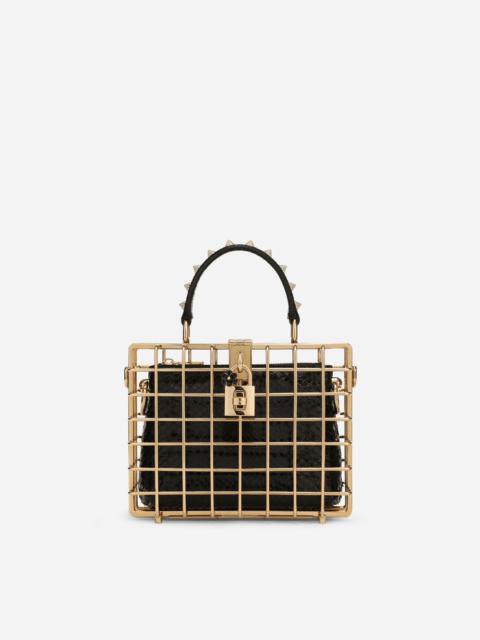 Dolce & Gabbana Dolce Box bag in metal and ayers