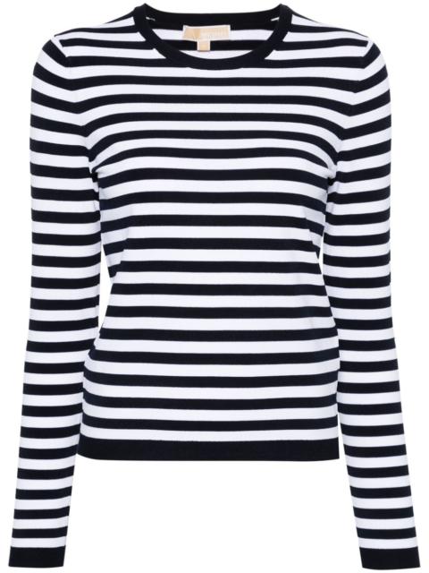 MICHAEL KORS striped fine-knit jumper