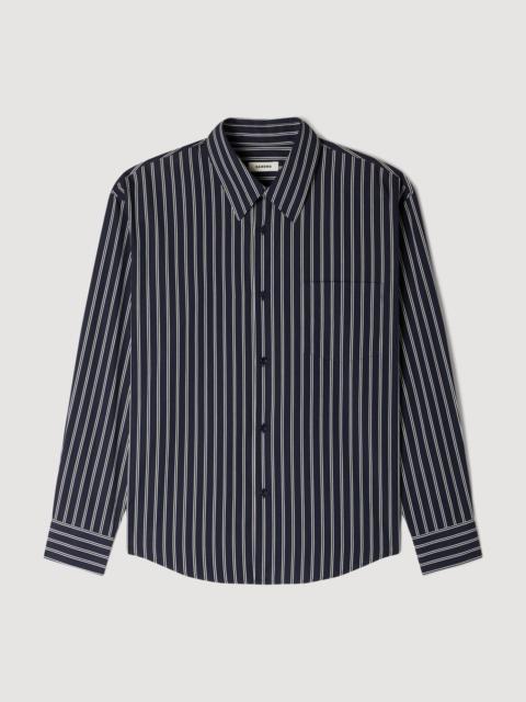 Sandro STRIPED COTTON SHIRT