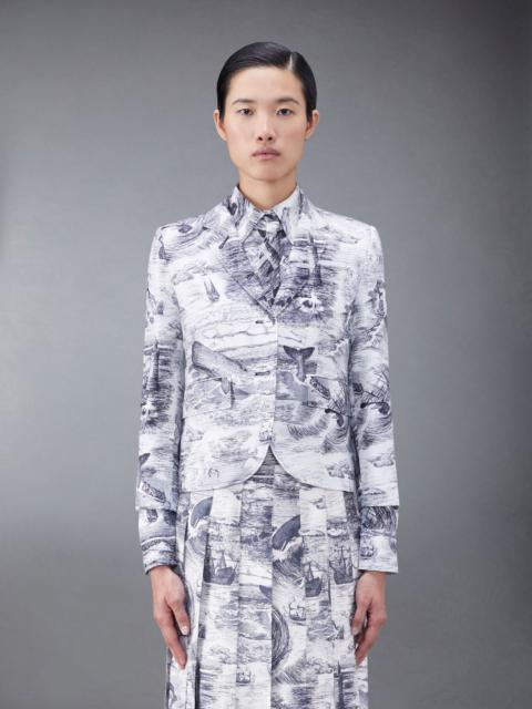 Thom Browne Nautical Silk Twill Toile High Armhole Sport Coat