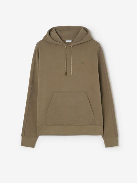 Burberry Check Piping Cotton Hoodie