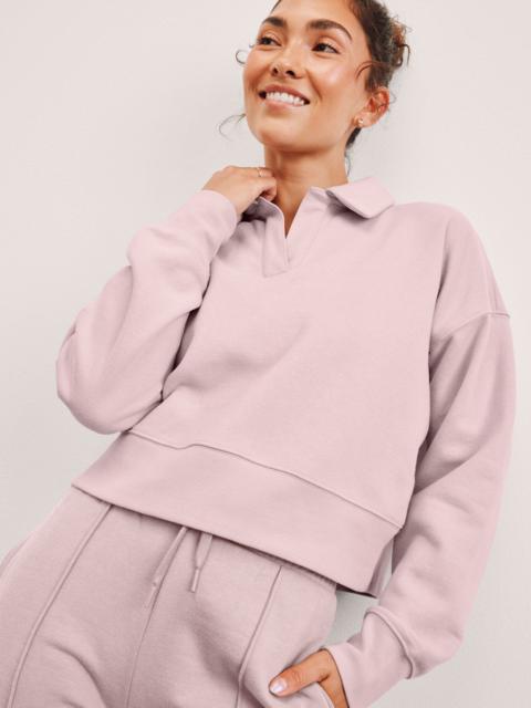 BEYOND YOGA LuxeFleece Collared Sweatshirt