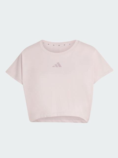 adidas Power Workout Cropped Boxy 3-Stripes Tank