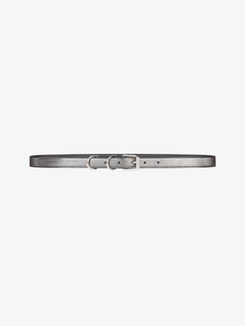 Givenchy VOYOU BELT IN LAMINATED LEATHER