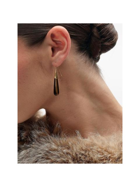 HEAVEN MAYHEM Arco tiger's eye earrings
