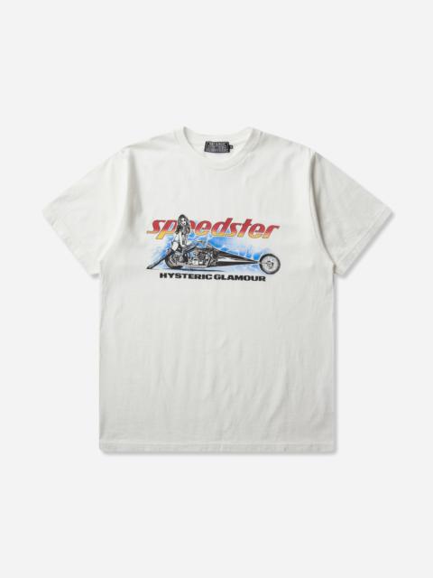 Hysteric Glamour Men's Speedster Heavy Metal T-Shirt White