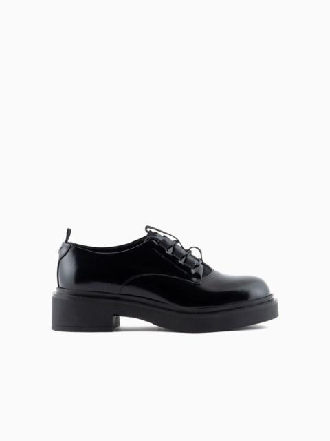 EMPORIO ARMANI Brushed leather brogues