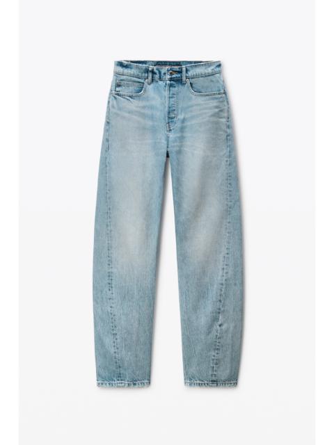 Alexander Wang float bleach blue mid-rise jeans