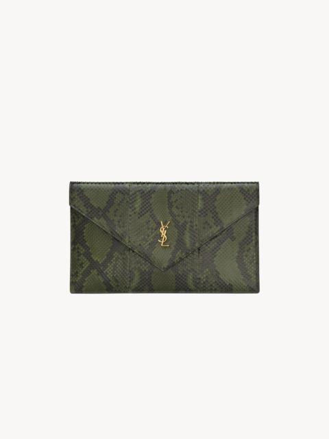 SAINT LAURENT PARIS POUCH IN PYTHON