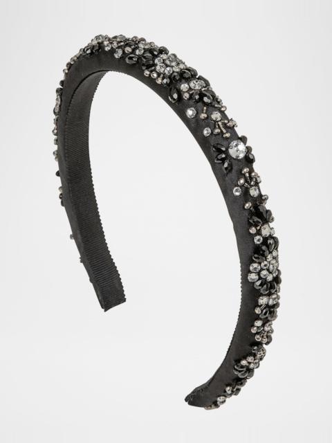 Jennifer Behr Charna Embellished Silk Headband