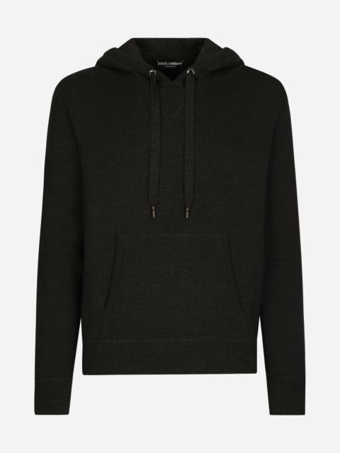 Cashmere-blend hoodie