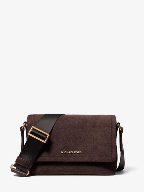MICHAEL KORS Hudson Mini Suede Messenger Bag