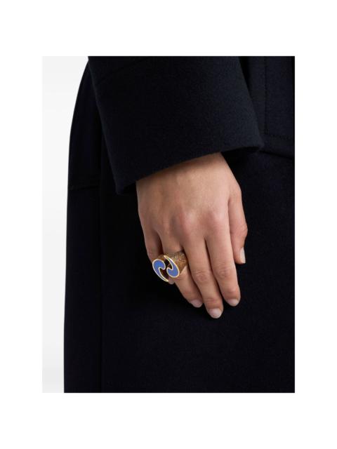 Etro enamelled Paisley ring