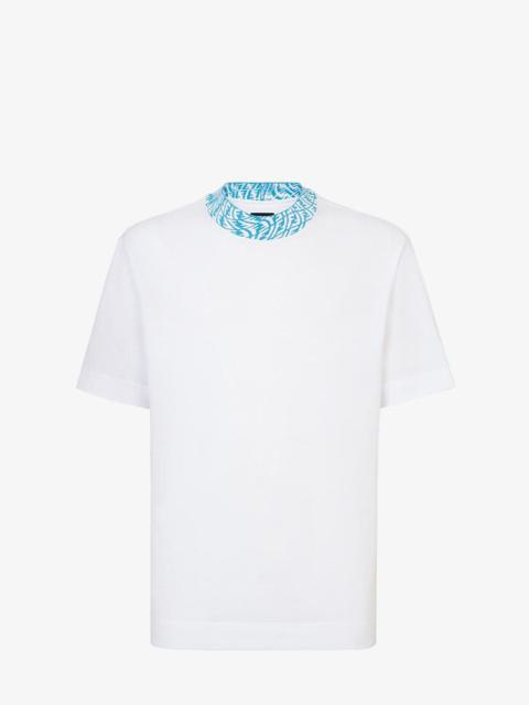 FENDI White jersey T-shirt