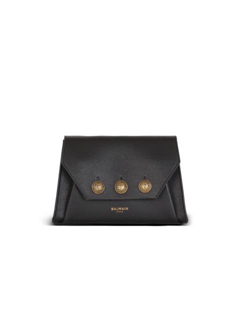 Balmain Emblème Flap grained calfskin bag