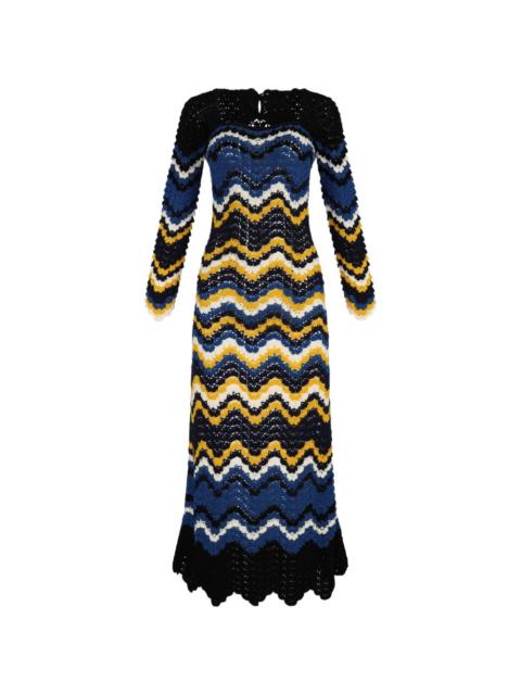 ESCVDO Sumac crochet maxi dress