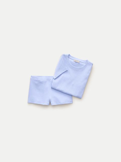 J.CREW Cotton rib pajama short set