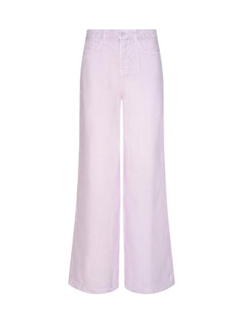 L'AGENCE Amara Linen Wide-Leg Pant