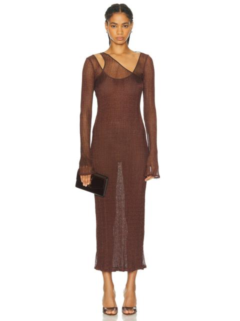 PRISCAVera Double Layer Maxi Dress