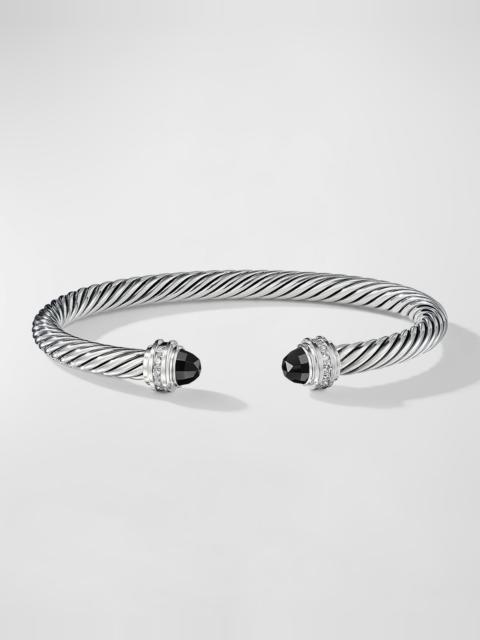 DAVID YURMAN Cable Bracelet with Gemstones in Silver