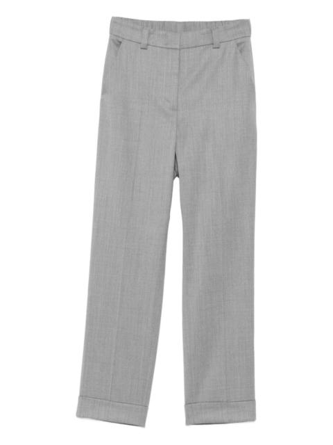 PESERICO cuffed straight trousers