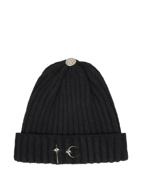 Thug Club Thug Club Logo-embroidered Ribbed-knit Beanie Hat