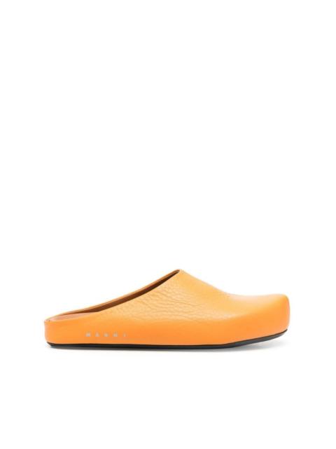 Marni logo-print round-toe loafers