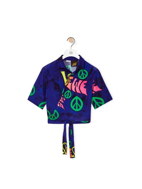Loewe LOEWE peace cropped top in viscose