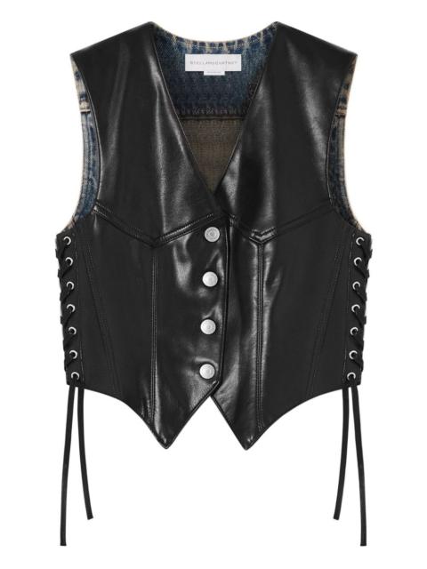 Stella McCartney button lace-up gilet