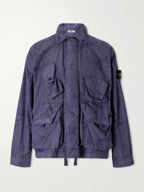 Stone Island Camouflage-Print Cotton-Blend Ripstop Jacket